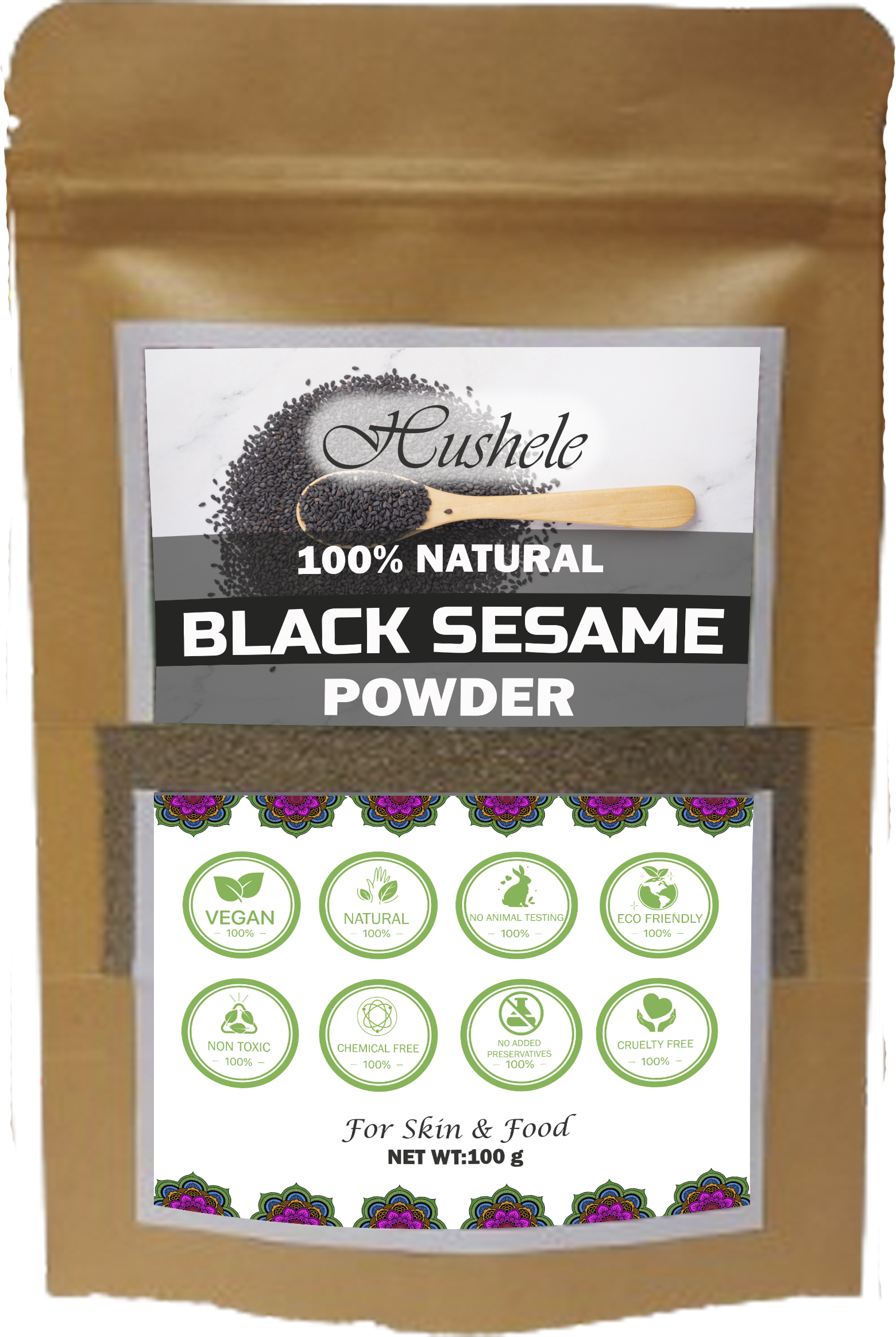 Hushele 100% Natural Sesame Powder 100g