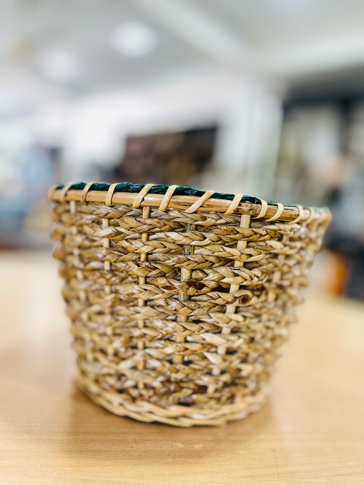 Natural Handmade Reed Basket Eco Friendly