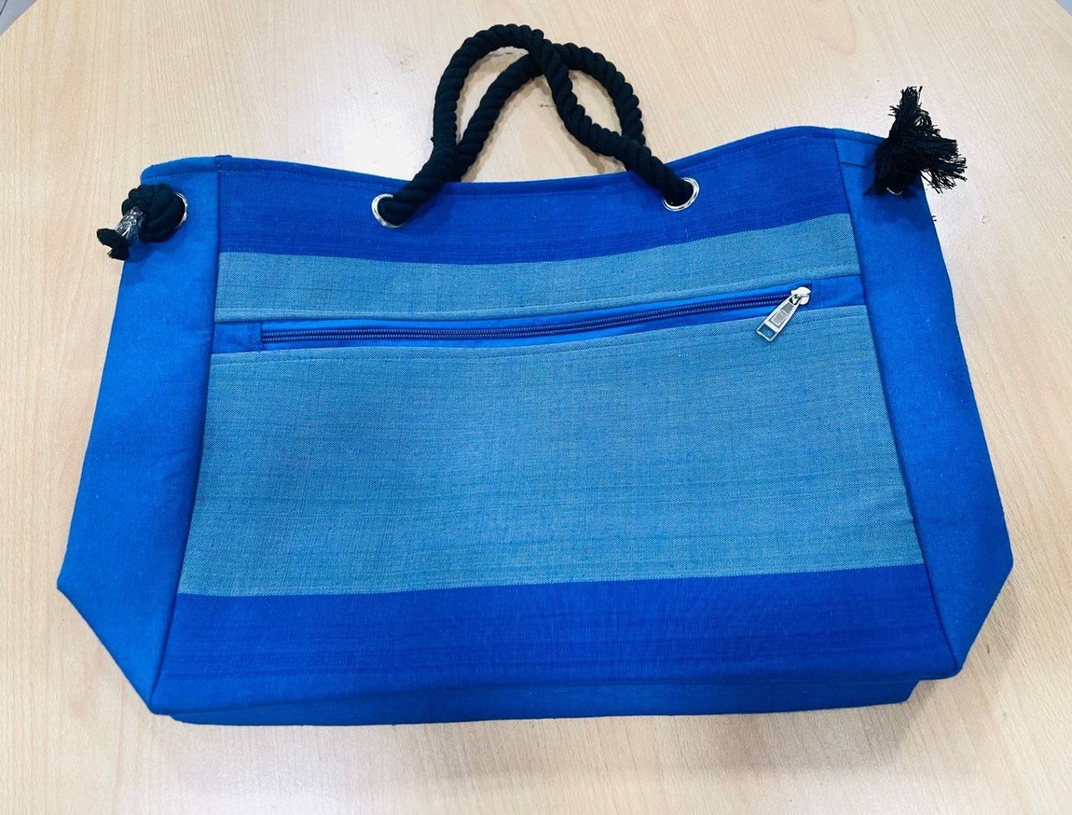Blue Colour Handbag 13" x 21" Size