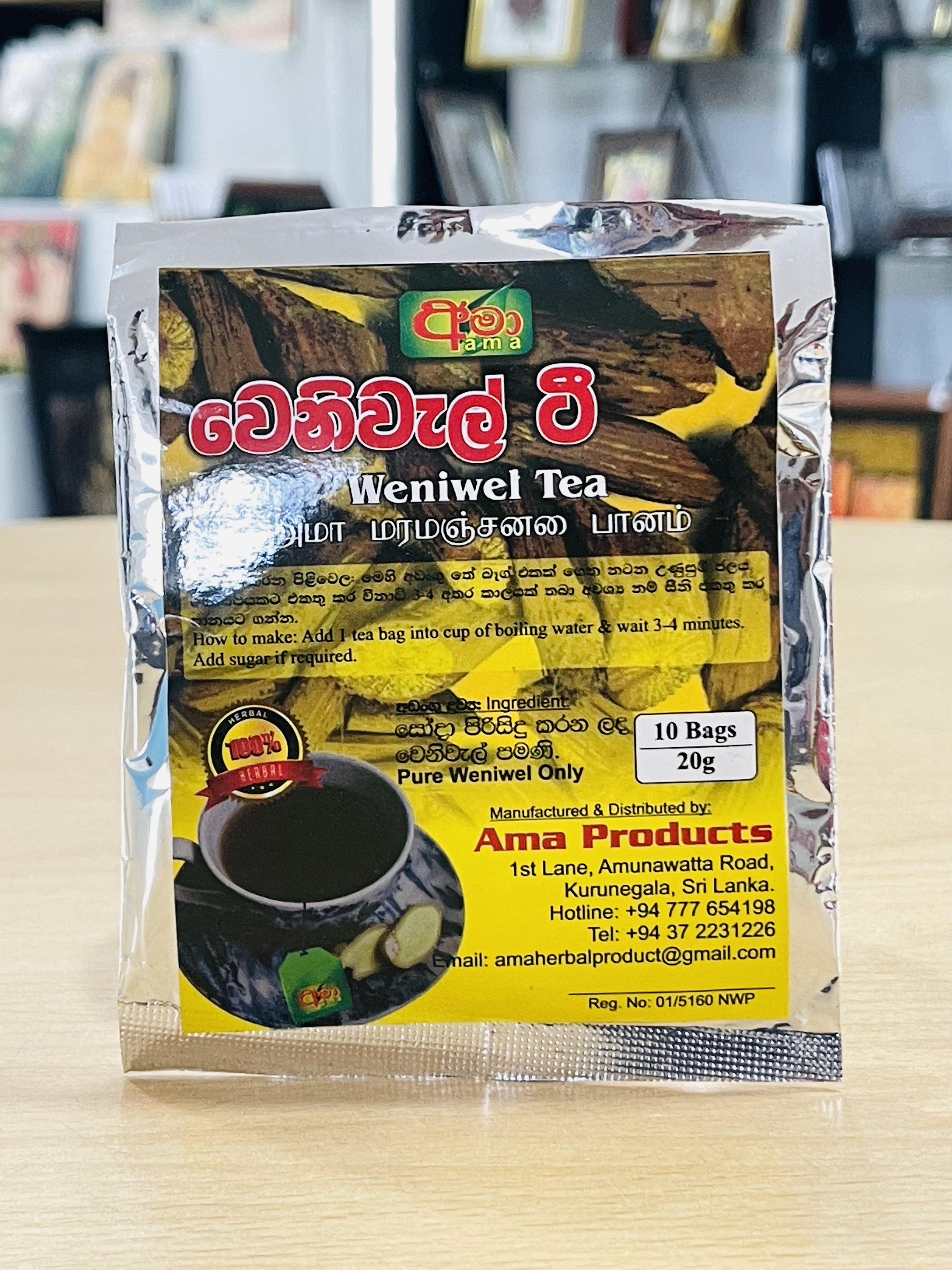 Ceylon Ayurvedic Weniwel Tea Bags