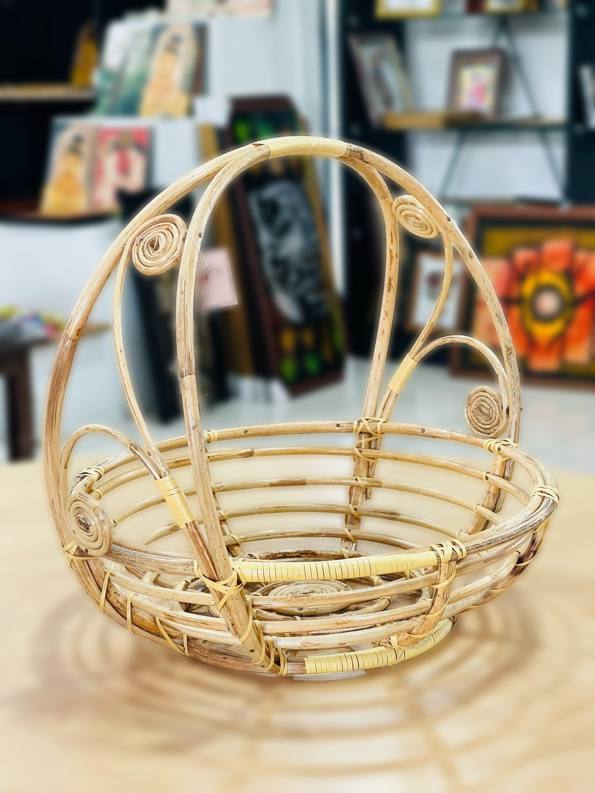 Natural Handmade Flower Basket Eco Friendly