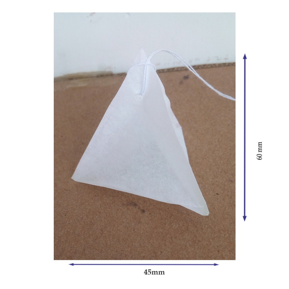 100 X  Empty  Piramid  Teabags Heat Seal Filter Paper Herb Loose Tea