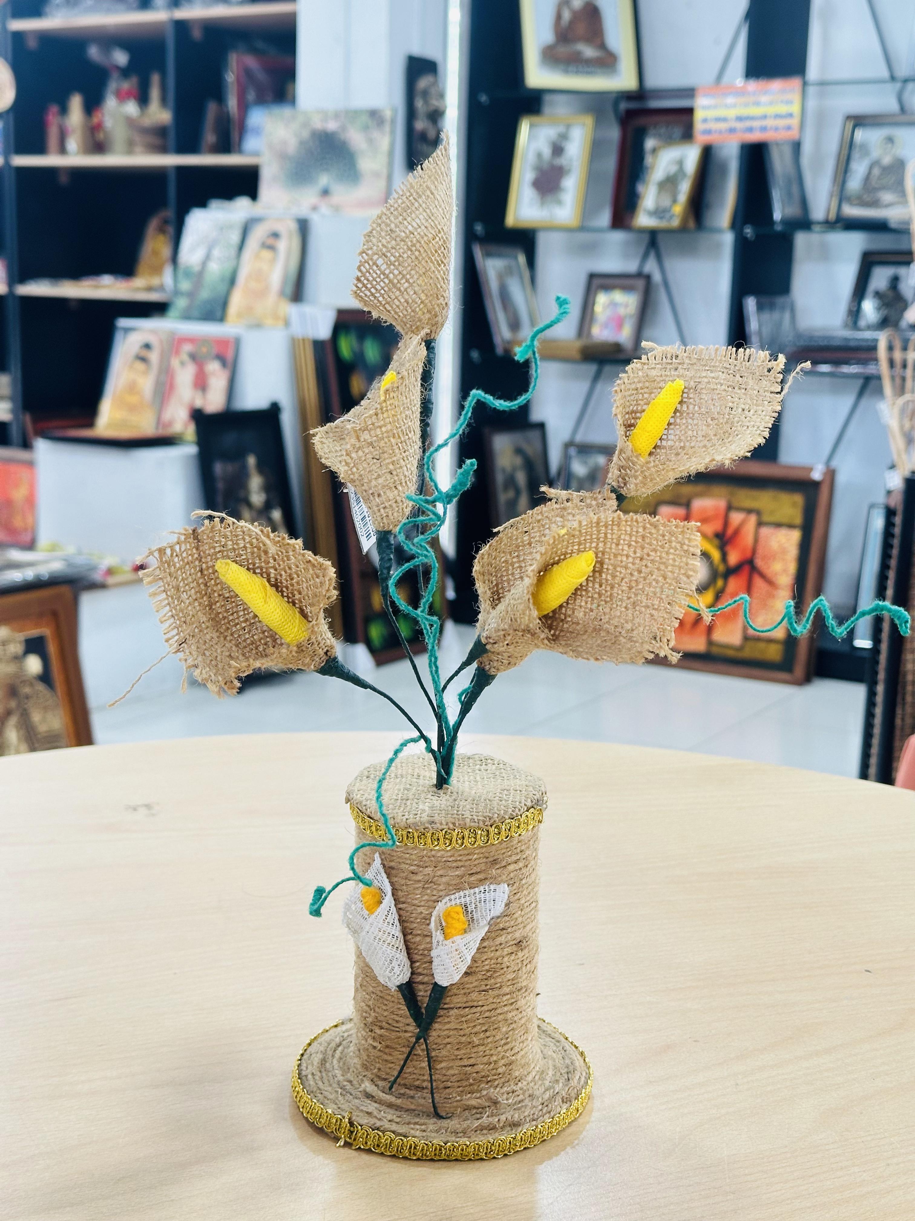 Handmade Jute Flower Vase