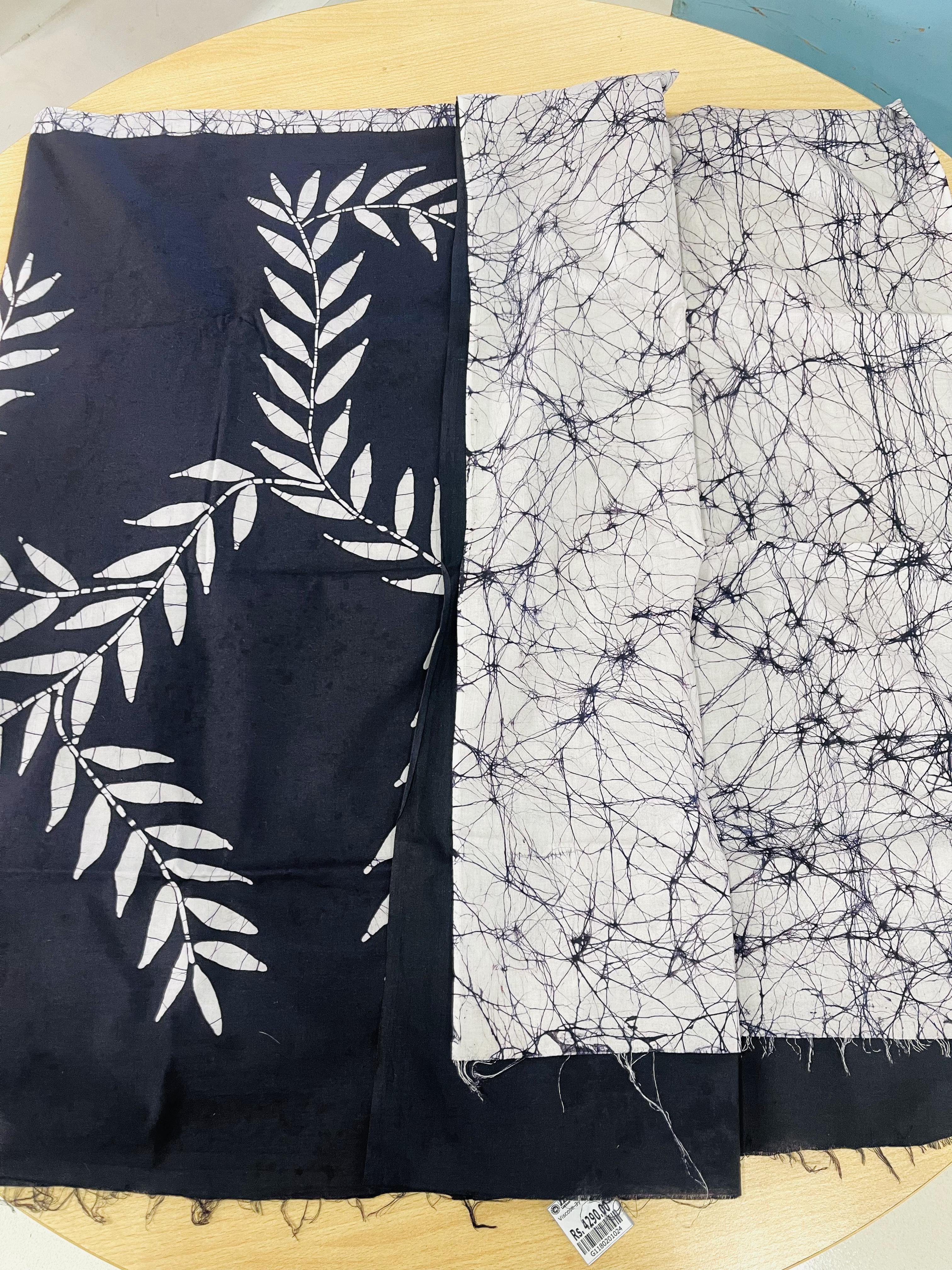 Batik Viscose Fabrics 3 Yards Length