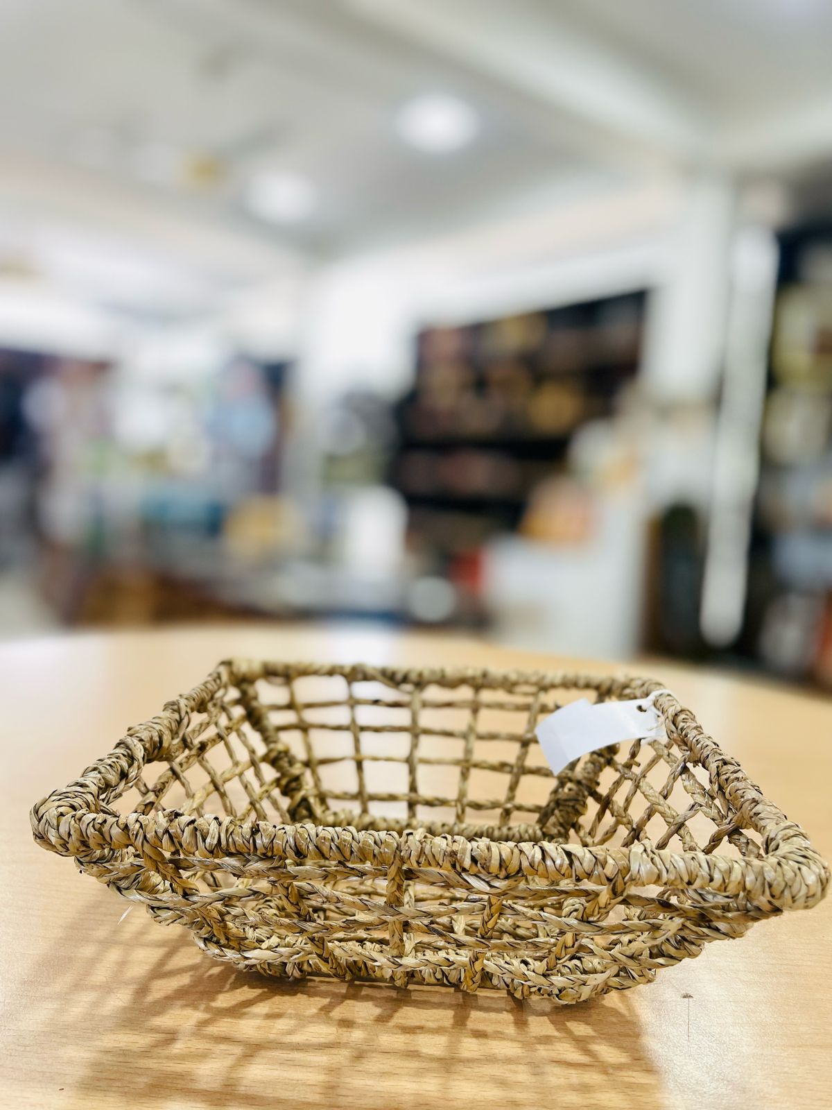 Natural Handmade Reed Basket Eco Friendly