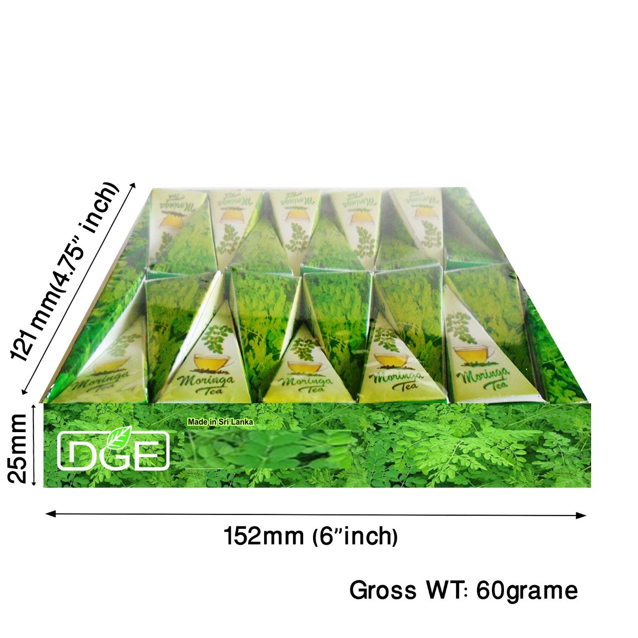 20x Moringa Tea Pyramid Bags