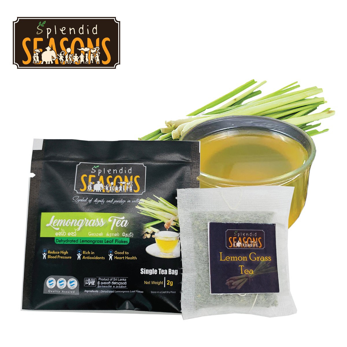 Lemongrass Tea Bags - 8 pcs