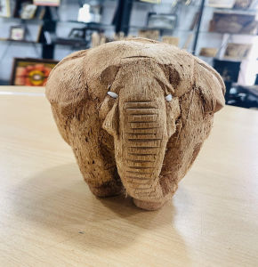 Coconut Husk Elephant Handmade Ornament
