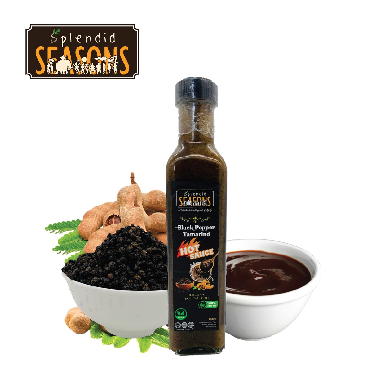 Black Pepper Tamarind Hot Sauce